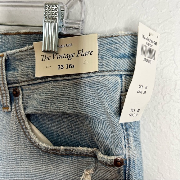Abercrombie & Fitch Jeans Womens 33 16 S The Vintage Flare High Rise CL - Picture 5 of 10